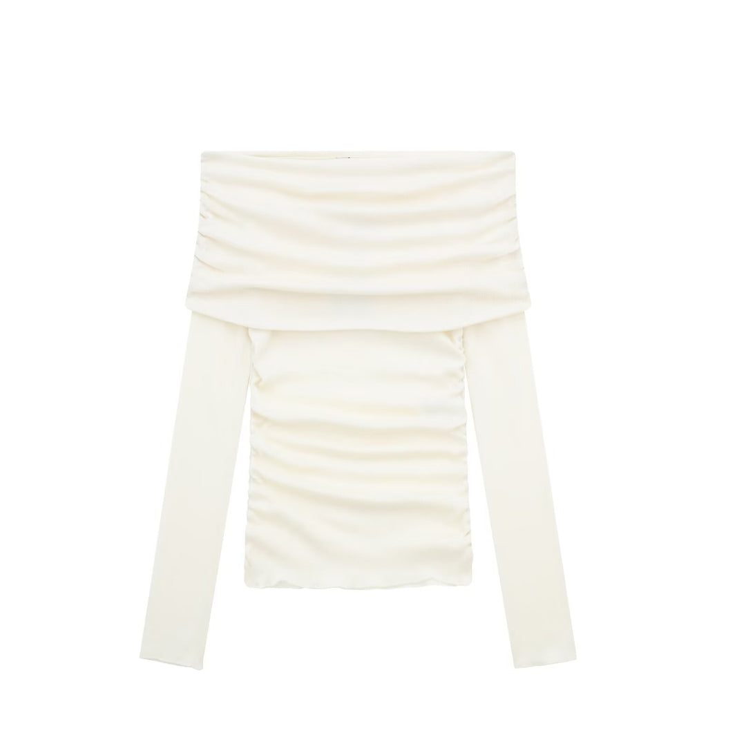 Damer Off-Shoulder Blus med Rynkning Eva Jonsson-Eva Jonsson