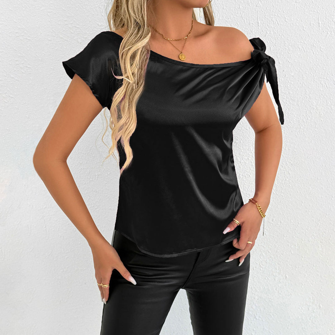 Damer Off-Shoulder Blus med Slipsärmar Mirla-Eva Jonsson