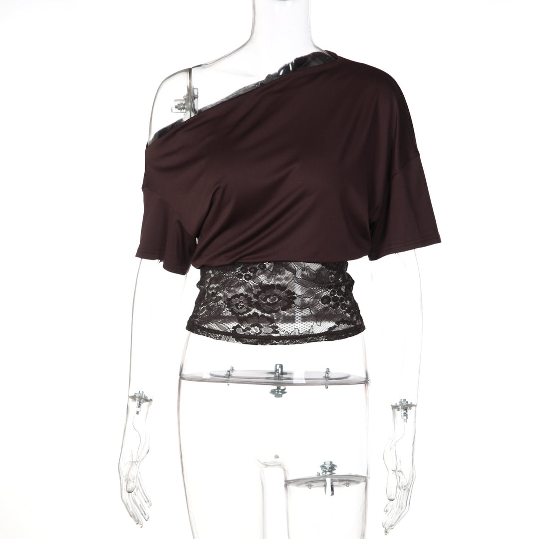 Damer Off-Shoulder Blus med spetskant Mirla-Eva Jonsson