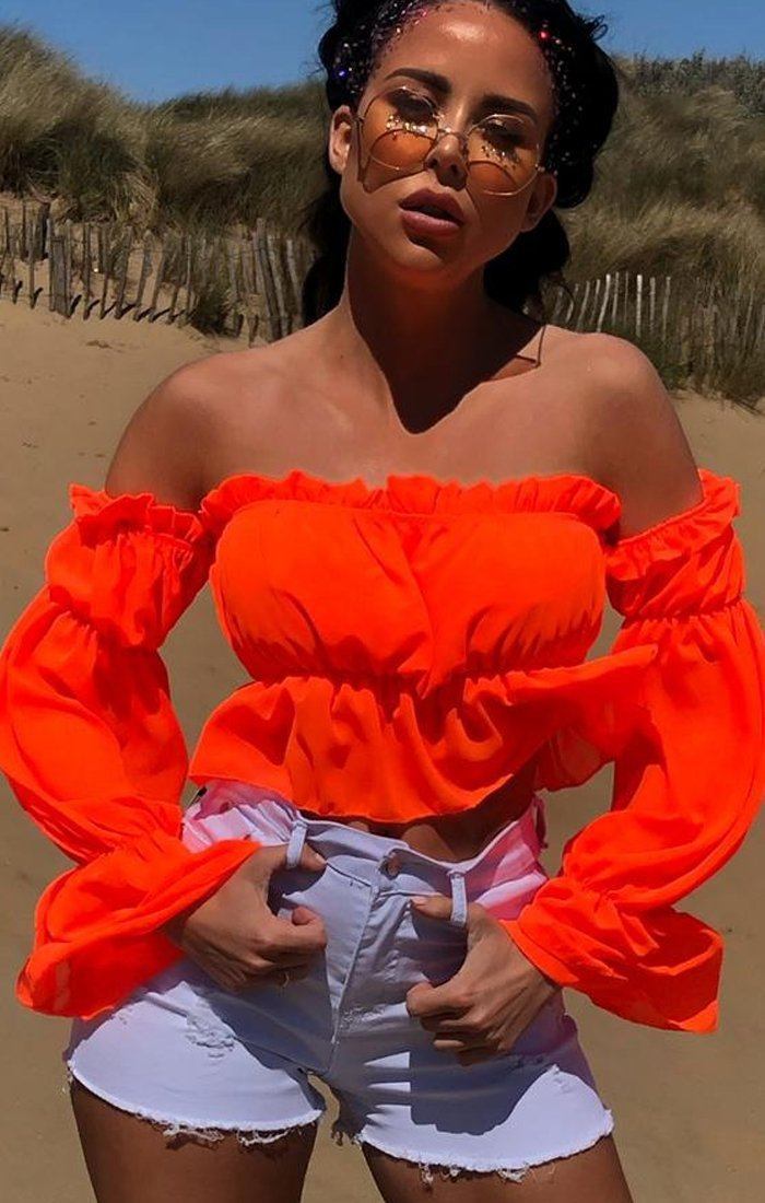 Damer Off-Shoulder Blus med voluminösa ärmar Eva Jonsson-Eva Jonsson