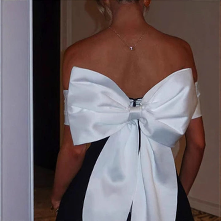 Damer Off-Shoulder Cocktailklänning med voluminös kjol Mirla-Eva Jonsson
