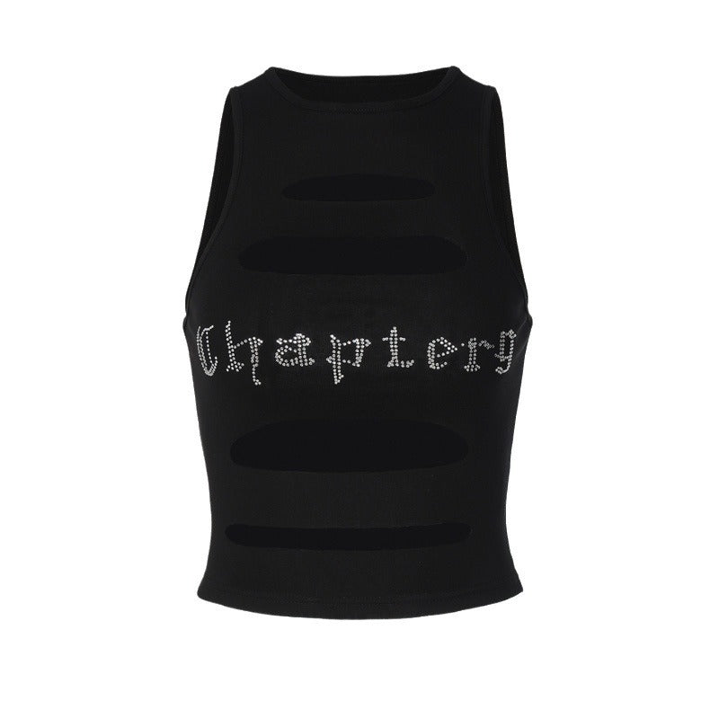 Damer Off-Shoulder Cut-Out Topp med Glittertryck Mirla-Eva Jonsson
