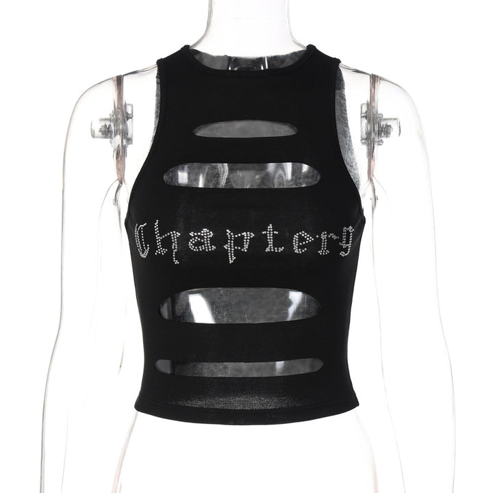 Damer Off-Shoulder Cut-Out Topp med Glittertryck Mirla-Eva Jonsson