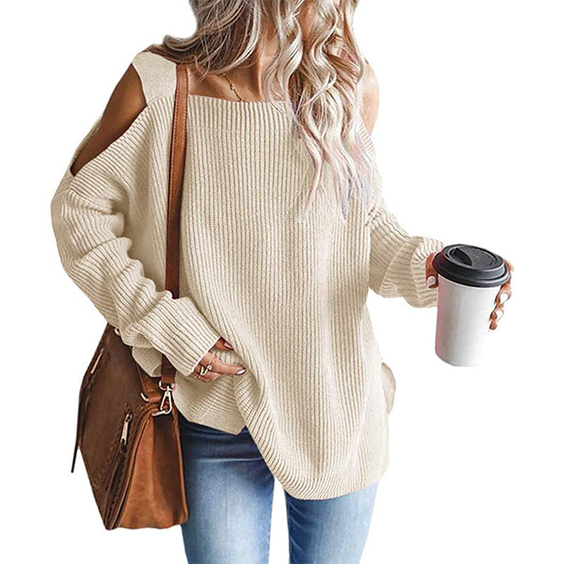 Damer Off-Shoulder Grovstickad Tröja Mirla-Eva Jonsson