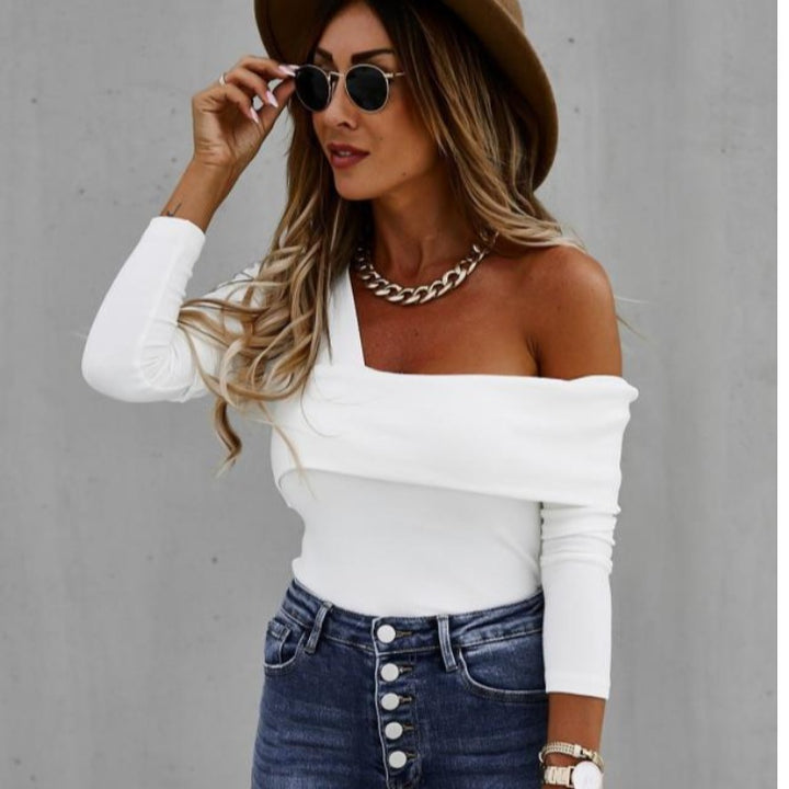 Damer Off-Shoulder Långärmad Topp Mirla-Eva Jonsson