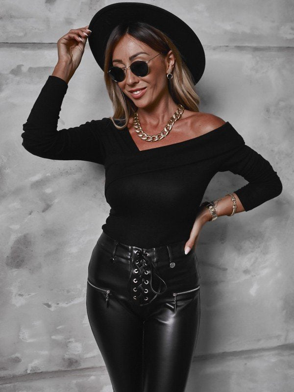 Damer Off-Shoulder Långärmad Topp Mirla-Eva Jonsson