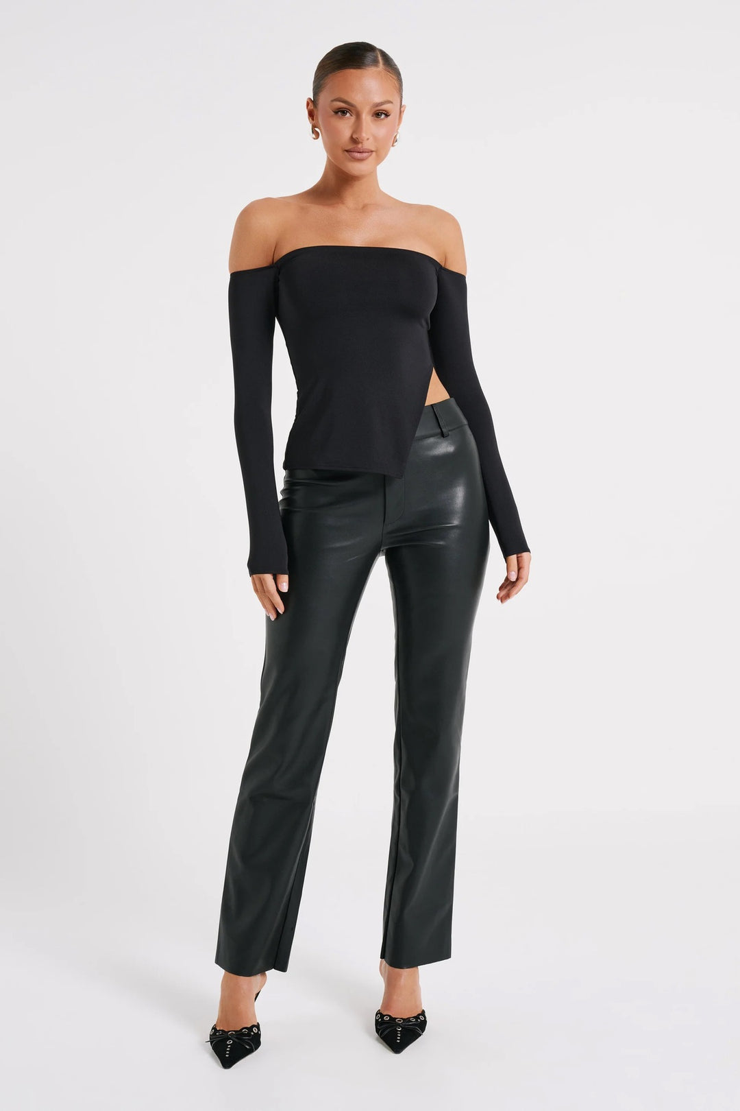 Damer Off-Shoulder Långärmad topp Eva Jonsson-Eva Jonsson