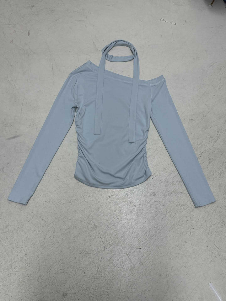 Damer Off-Shoulder Långärmad topp med justerbar halsdel Mirla-Eva Jonsson