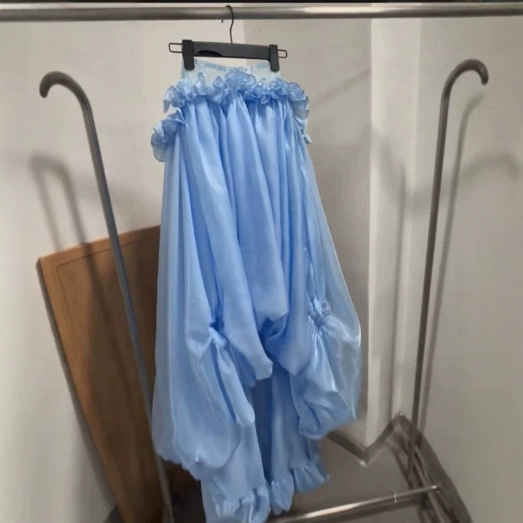 Damer Off-Shoulder Maxi-klänning i flödande chiffong Mirla-Eva Jonsson