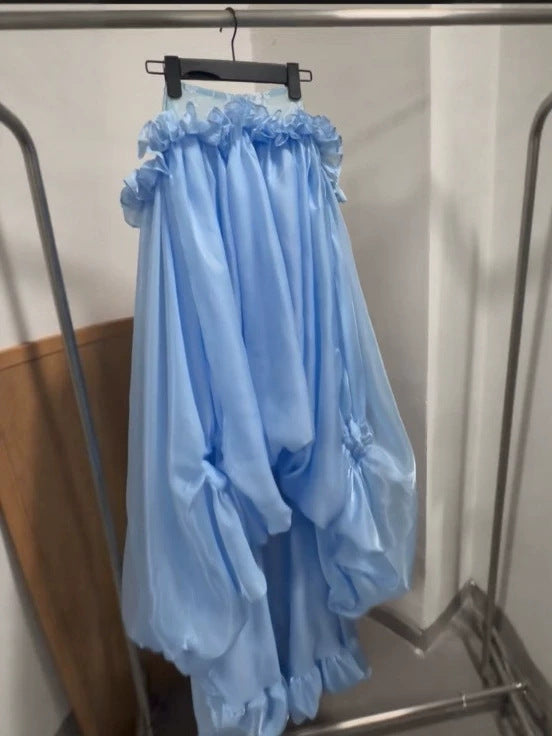 Damer Off-Shoulder Maxi-klänning i flödande chiffong Mirla-Eva Jonsson