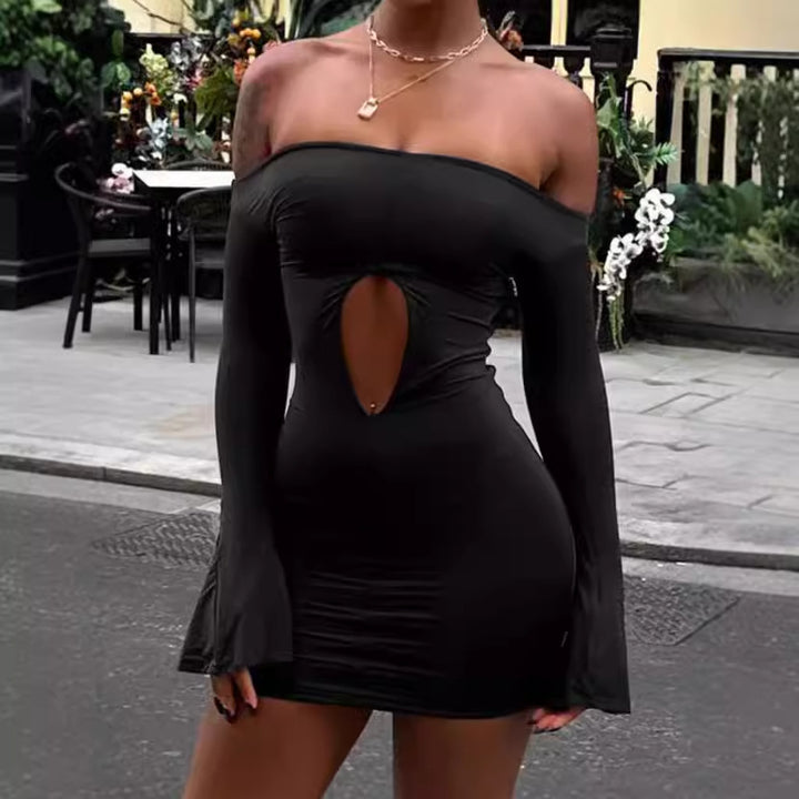 Damer Off-Shoulder Mini-Klänning med Cut-Out Mirla-Eva Jonsson