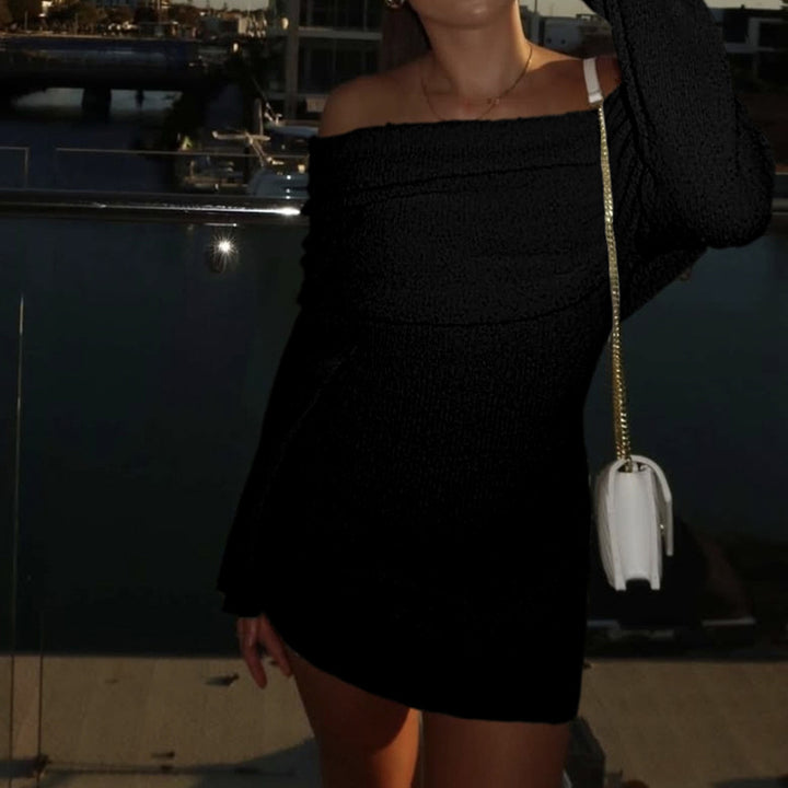 Damer Off-Shoulder Minikjol med elegant rynkeffekt Mirla-Eva Jonsson