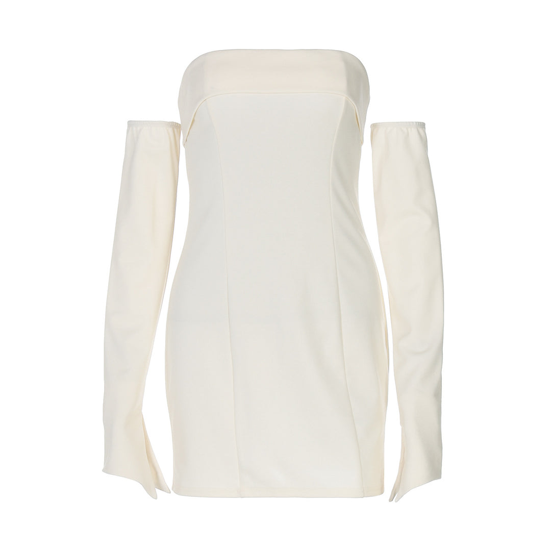Damer Off-Shoulder Minikjol med långa ärmar och elegant snitt Mirla-Eva Jonsson