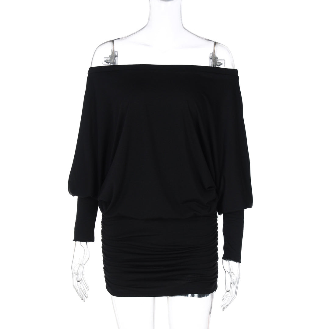 Damer Off-Shoulder Miniklänning med avslappnad passform och mjukt material Mirla-Eva Jonsson