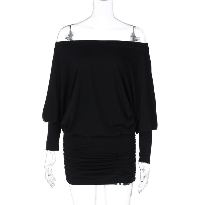 Damer Off-Shoulder Miniklänning med avslappnad passform och mjukt material Mirla-Eva Jonsson