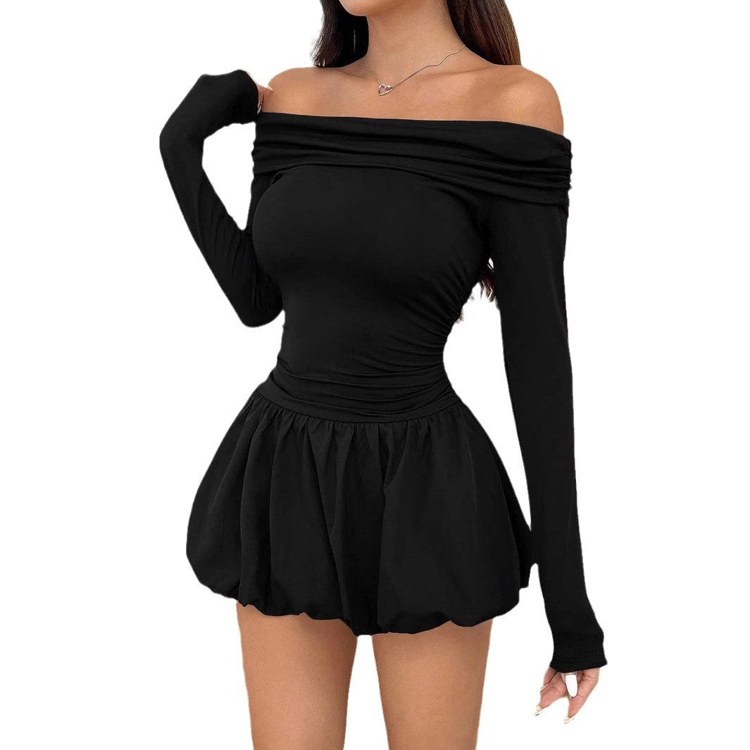 Damer Off-Shoulder Miniklänning med voluminös kjol Eva Jonsson-Eva Jonsson