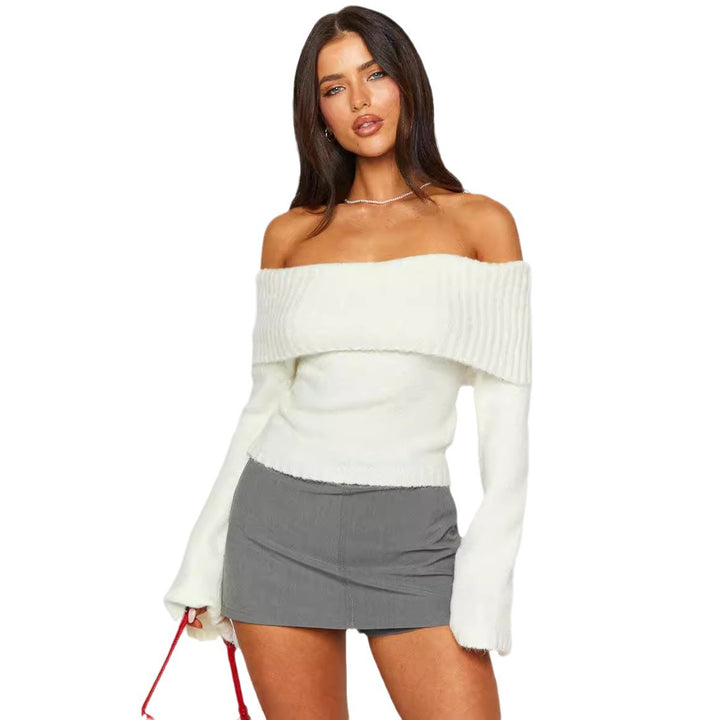 Damer Off-Shoulder Pullover Mirla-Eva Jonsson