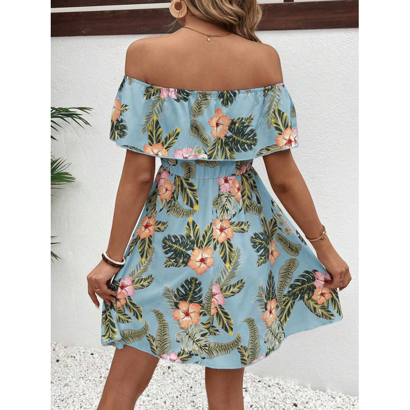 Damer Off-Shoulder Sommardress med blommönster Mirla-Eva Jonsson