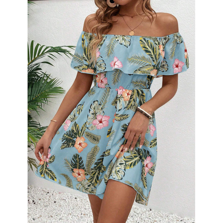 Damer Off-Shoulder Sommardress med blommönster Mirla-Eva Jonsson