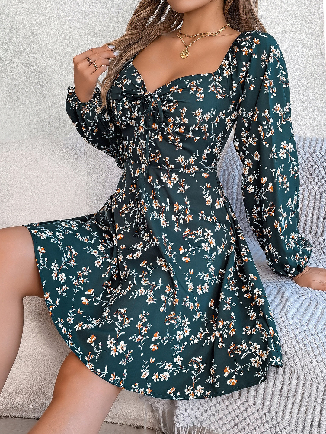 Damer Off-Shoulder Sommarklänning med florala accenter Mirla-Eva Jonsson