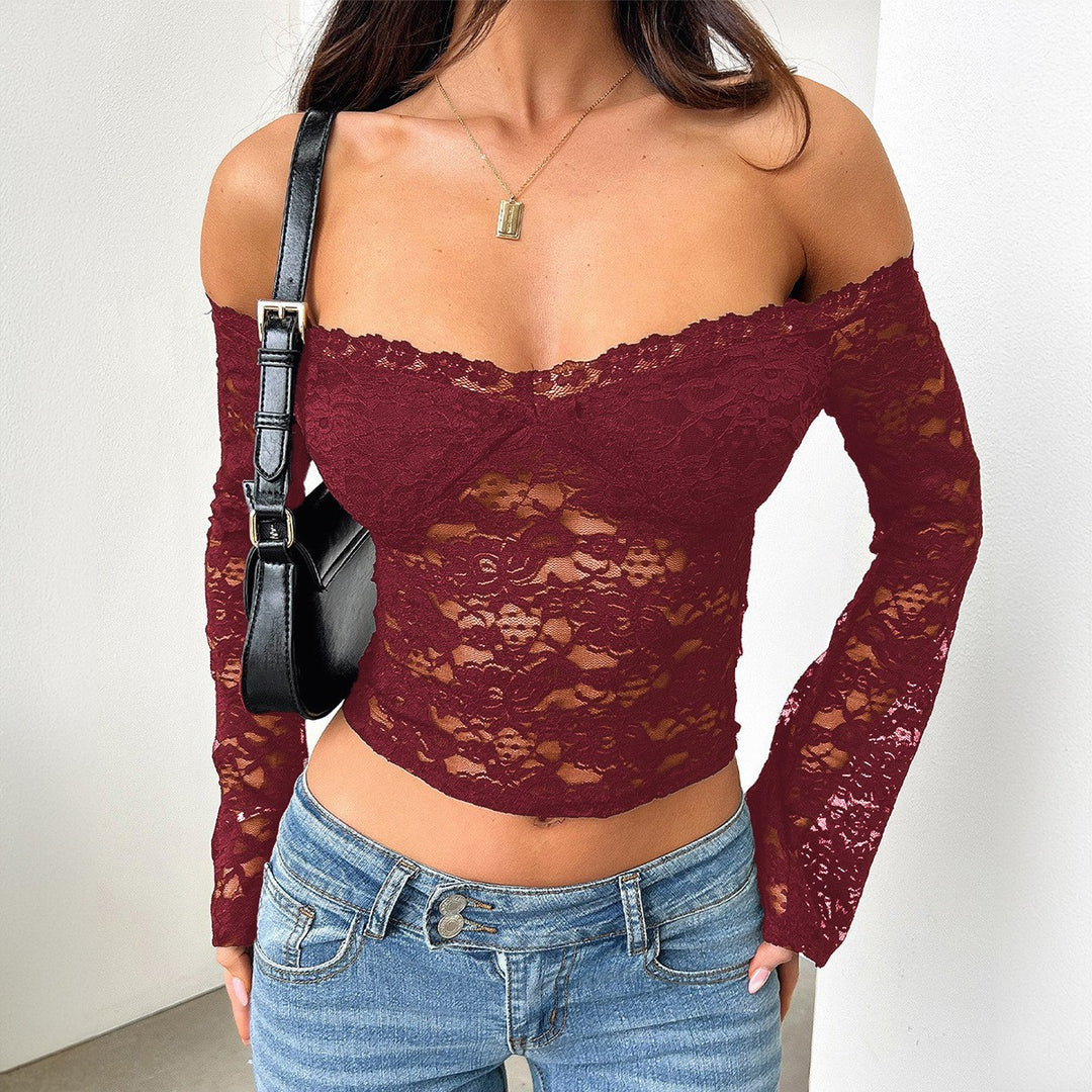 Damer Off-Shoulder Spetstopp Mirla-Eva Jonsson