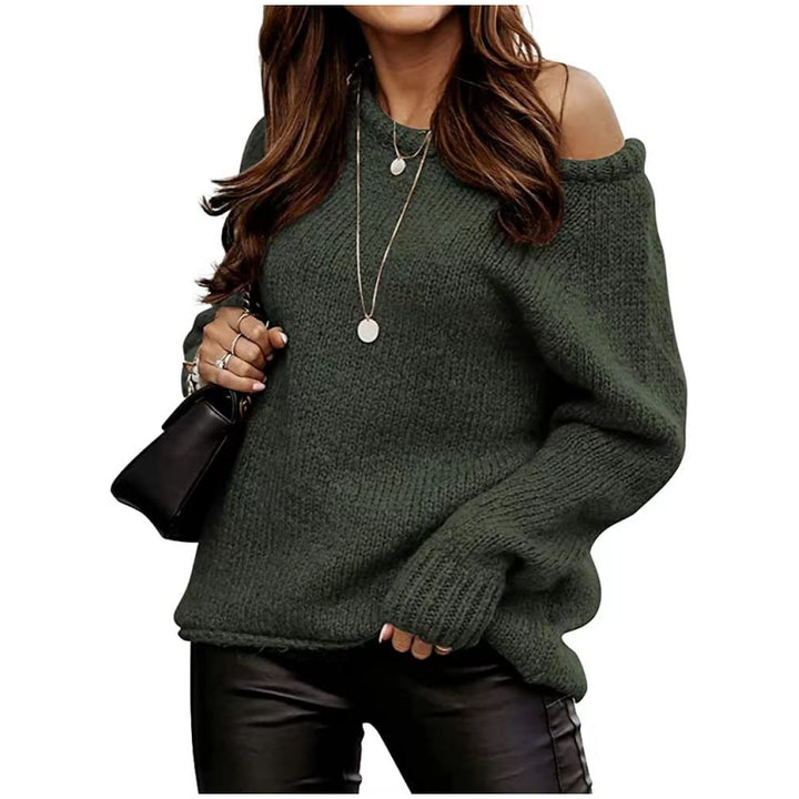 Damer Off-Shoulder Stickad Tröja Eva Jonsson-Eva Jonsson
