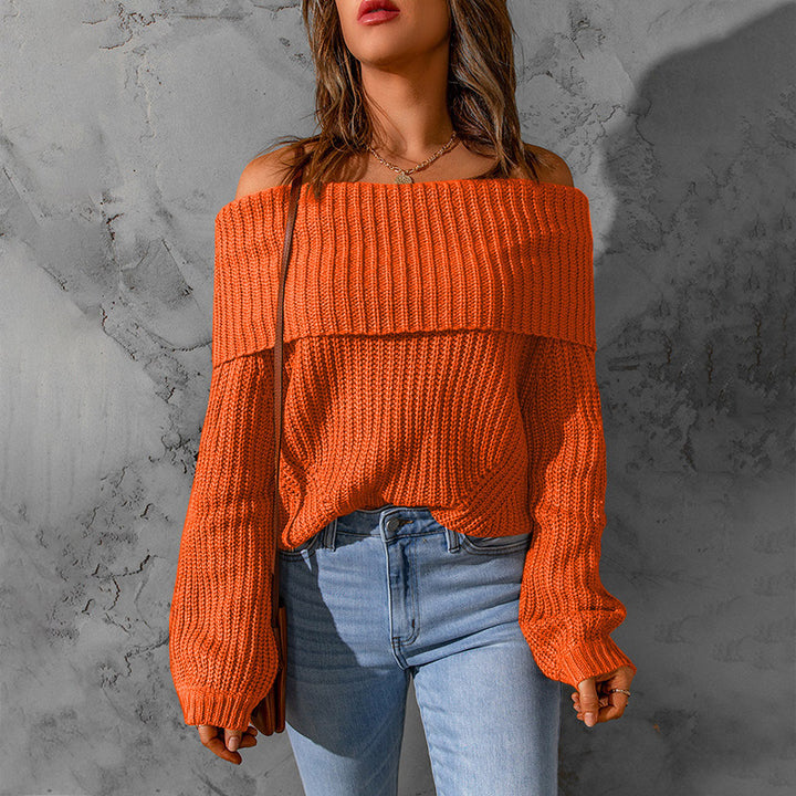 Damer Off-Shoulder Stickad Tröja Mirla-Eva Jonsson