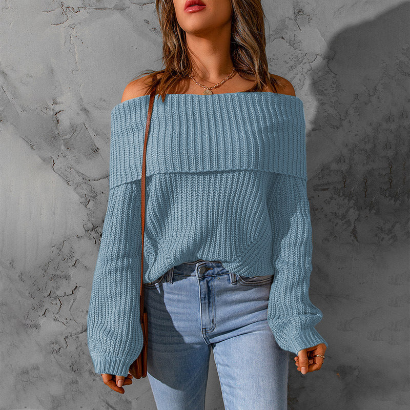 Damer Off-Shoulder Stickad Tröja Mirla-Eva Jonsson