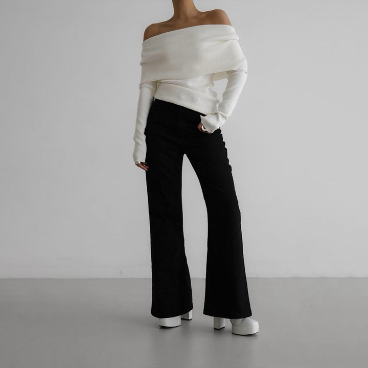 Damer Off-Shoulder Stickad Tröja Mirla-Eva Jonsson