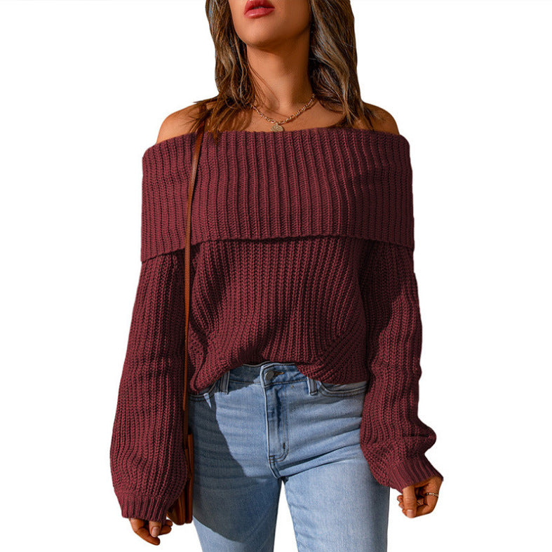 Damer Off-Shoulder Stickad Tröja Mirla-Eva Jonsson