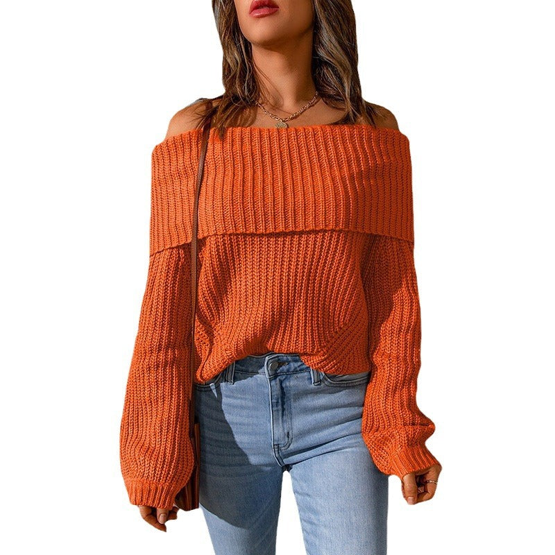 Damer Off-Shoulder Stickad Tröja Mirla-Eva Jonsson