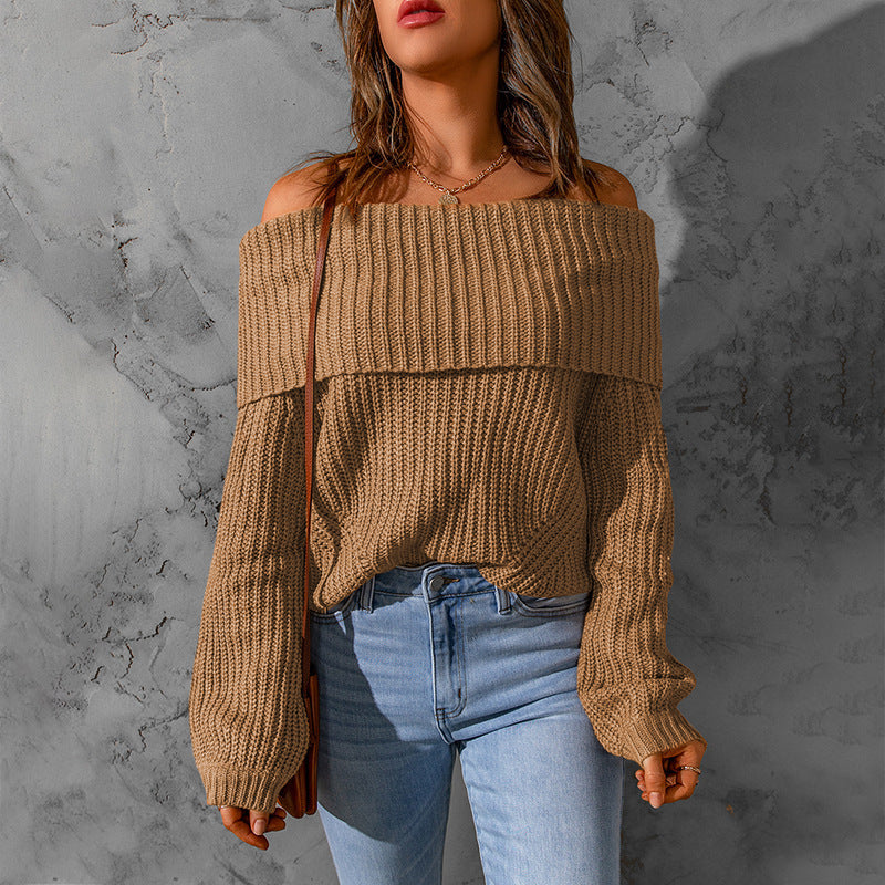 Damer Off-Shoulder Stickad Tröja Mirla-Eva Jonsson