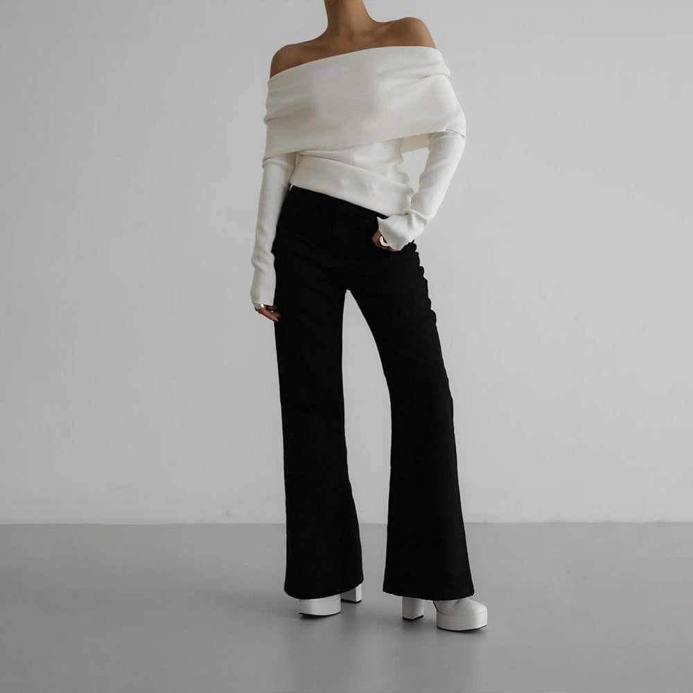 Damer Off-Shoulder Stickad Tröja Mirla-Eva Jonsson
