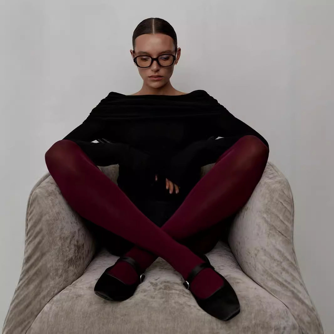 Damer Off-Shoulder Stickad topp med elegant skärning Mirla-Eva Jonsson