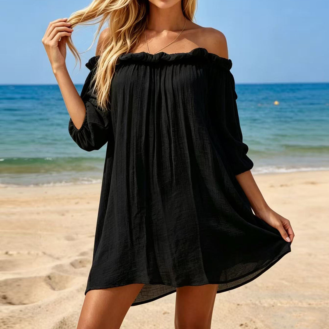 Damer Off-Shoulder Strandklänning Mirla-Eva Jonsson