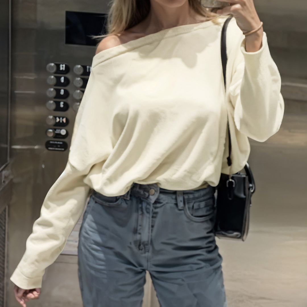 Damer Off-Shoulder Sweatshirt Mirla-Eva Jonsson