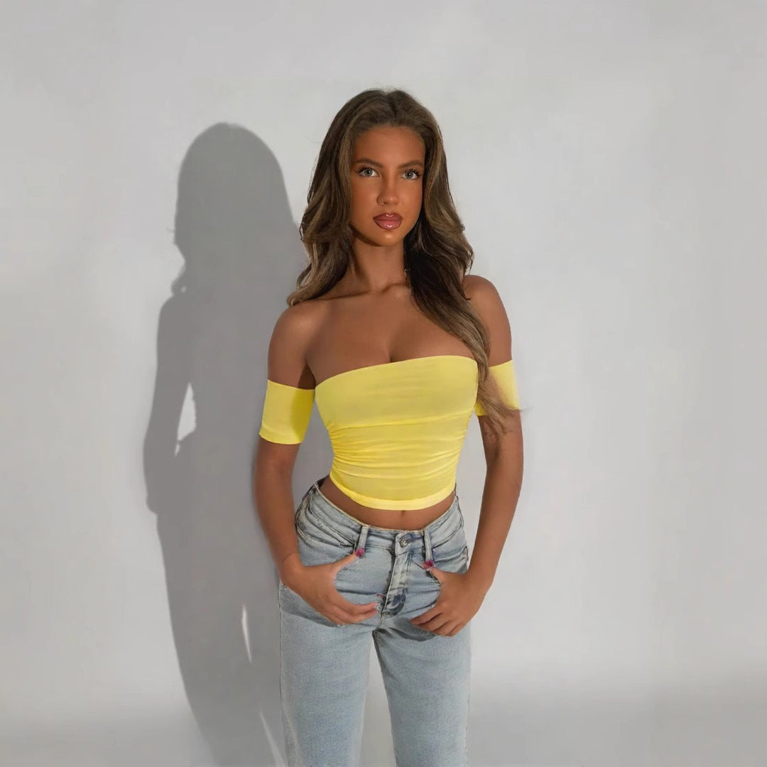 Damer Off-Shoulder Top med figursydd skärning Mirla-Eva Jonsson