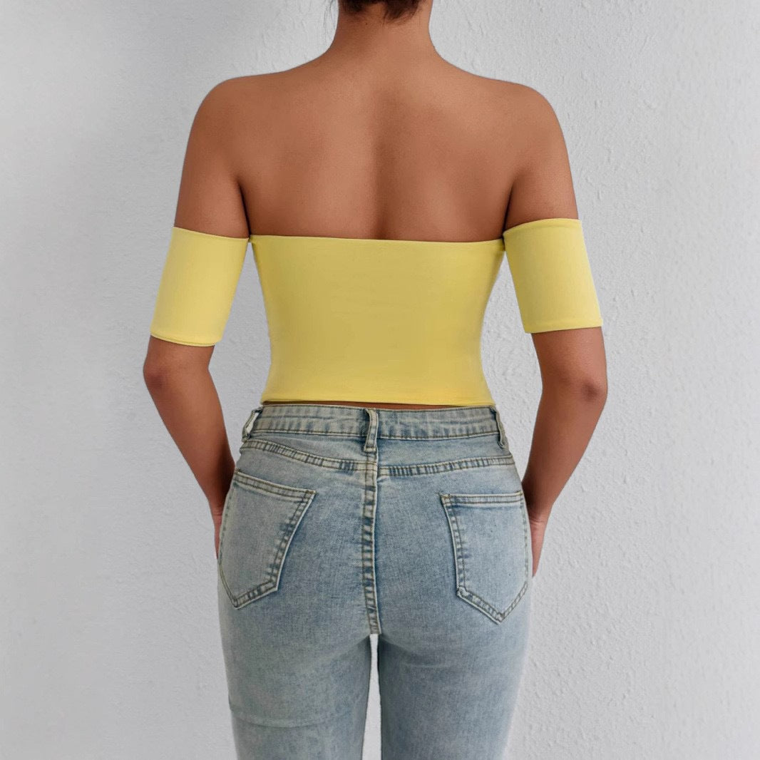 Damer Off-Shoulder Top med figursydd skärning Mirla-Eva Jonsson