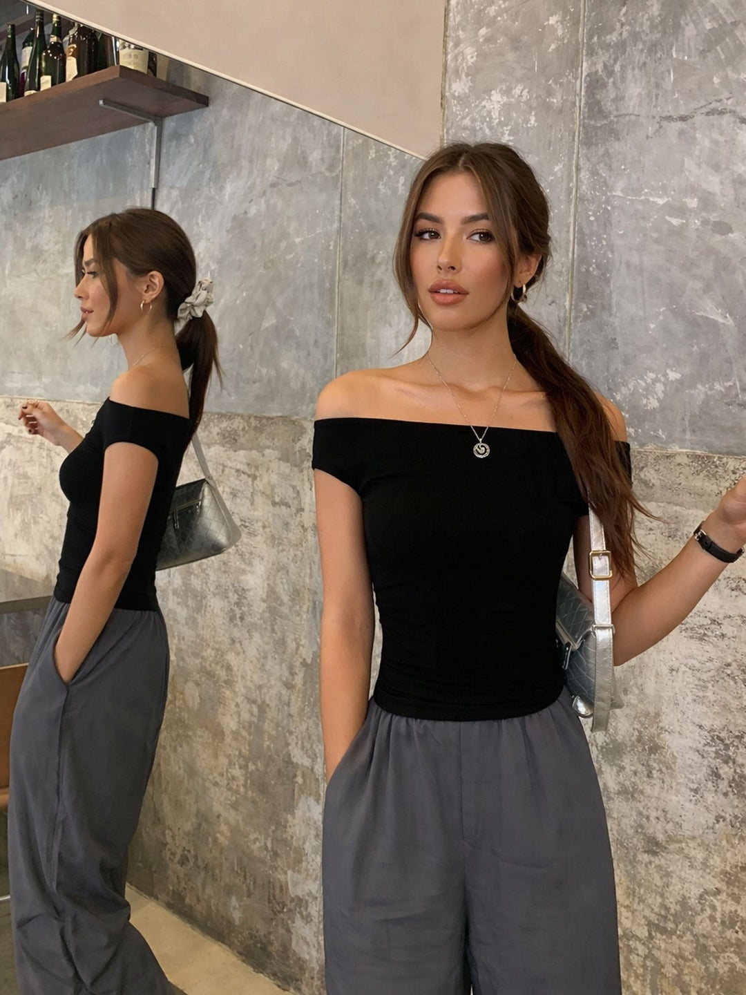 Damer Off-Shoulder Topp Mirla-Eva Jonsson