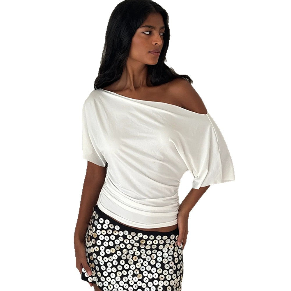 Damer Off-Shoulder Topp med Drapering Mirla-Eva Jonsson