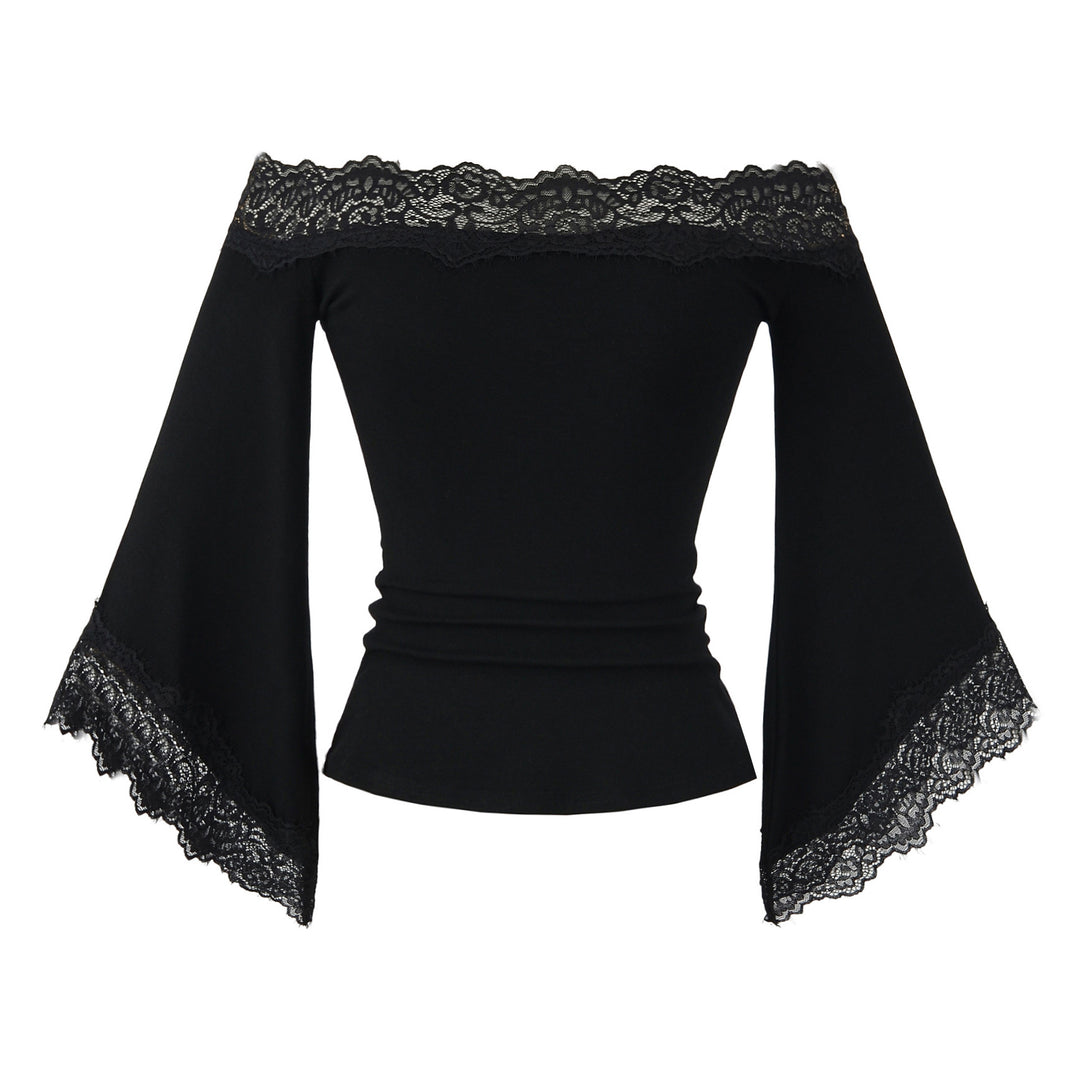 Damer Off-Shoulder Topp med Spetsdetaljer Mirla-Eva Jonsson