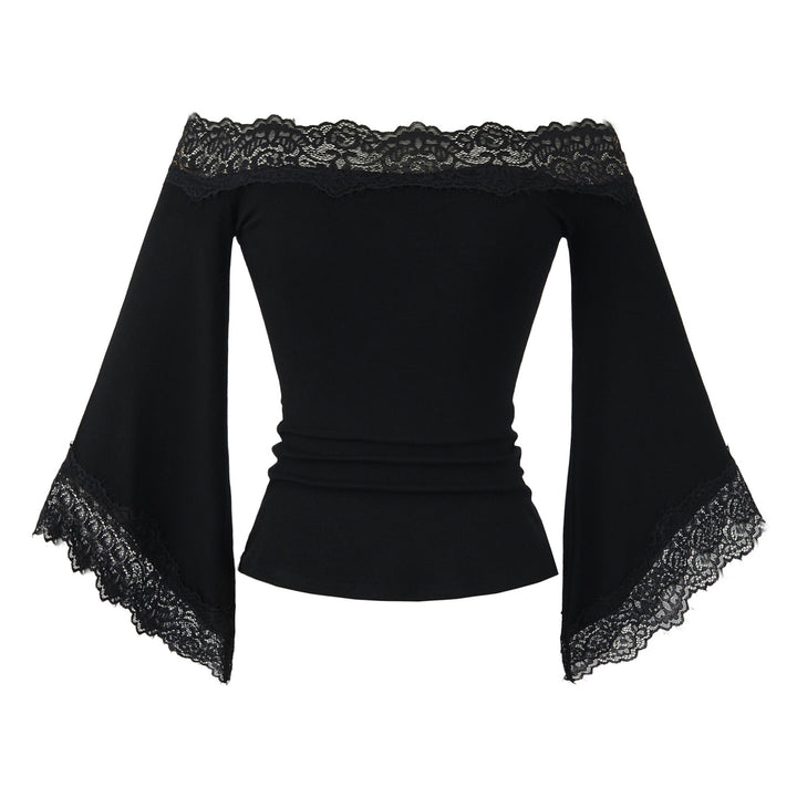 Damer Off-Shoulder Topp med Spetsdetaljer Mirla-Eva Jonsson
