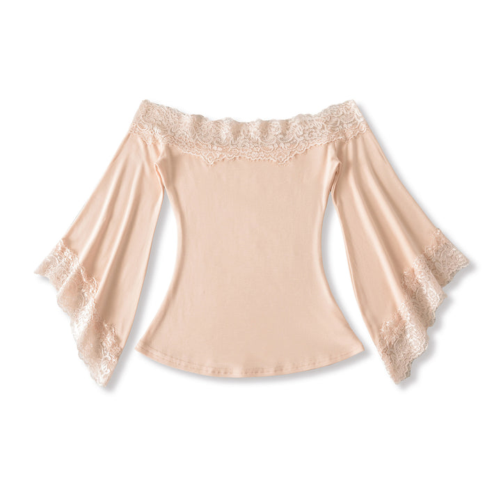 Damer Off-Shoulder Topp med Spetsdetaljer Mirla-Eva Jonsson