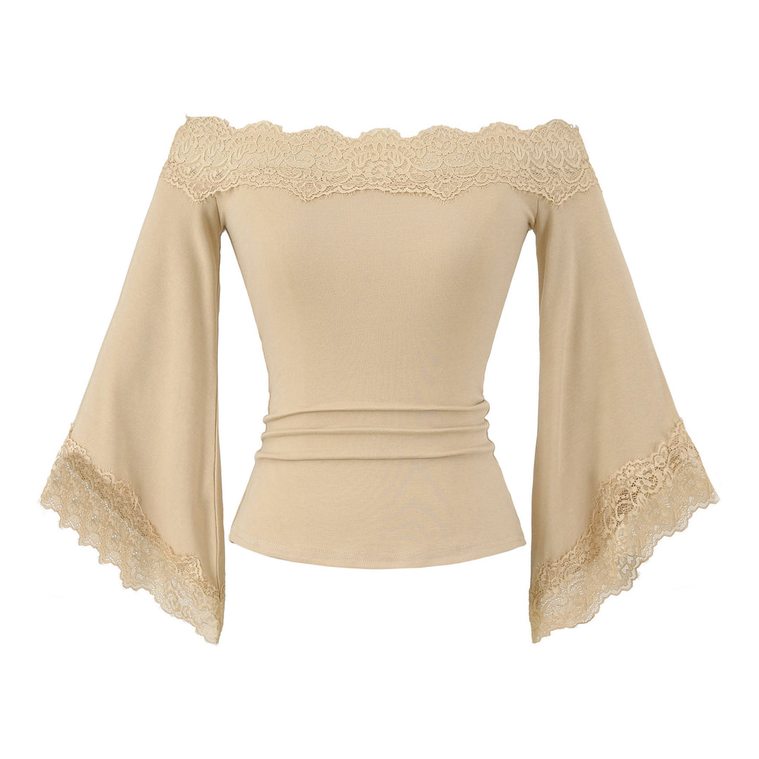 Damer Off-Shoulder Topp med Spetsdetaljer Mirla-Eva Jonsson