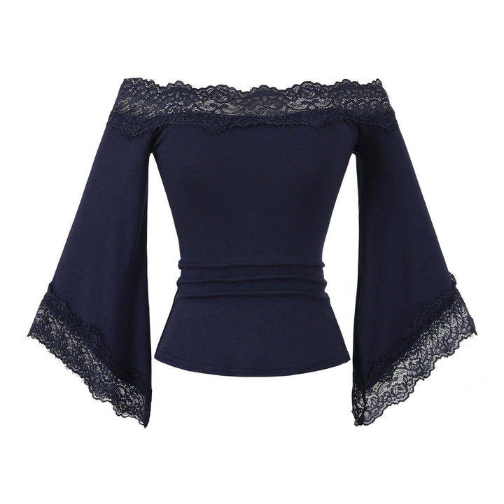 Damer Off-Shoulder Topp med Spetsdetaljer Mirla-Eva Jonsson