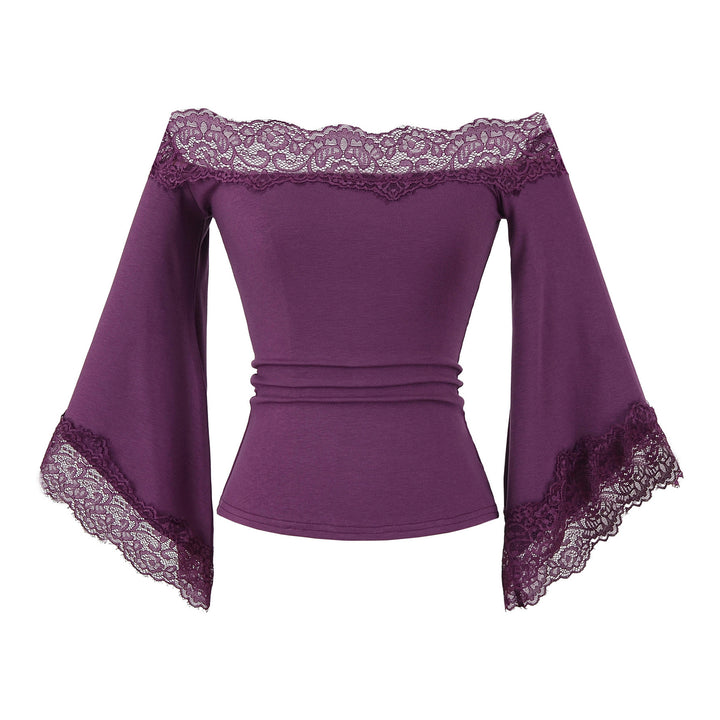 Damer Off-Shoulder Topp med Spetsdetaljer Mirla-Eva Jonsson