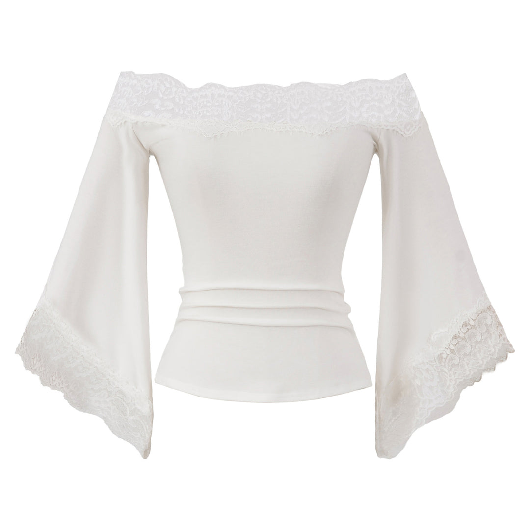 Damer Off-Shoulder Topp med Spetsdetaljer Mirla-Eva Jonsson