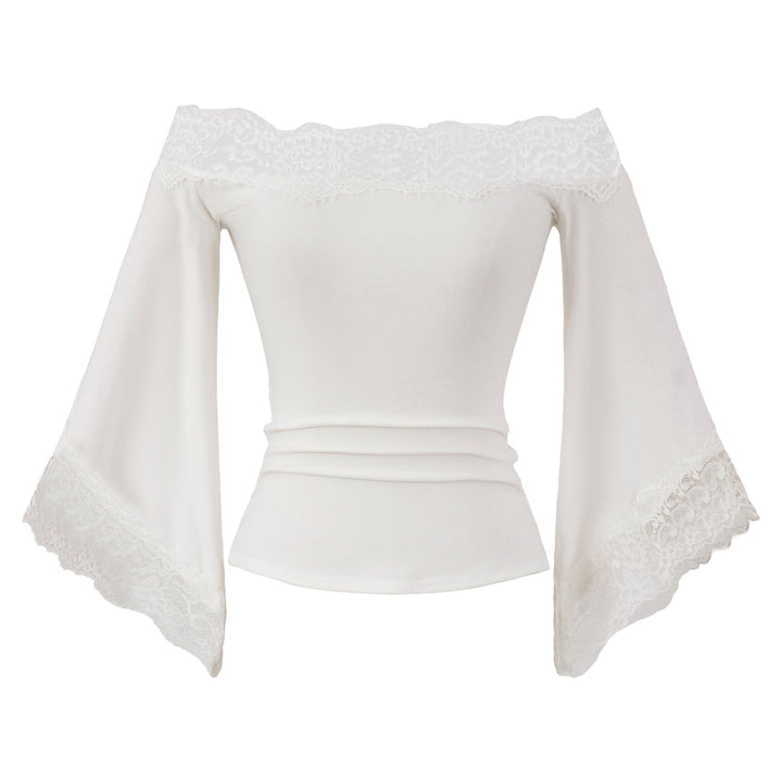 Damer Off-Shoulder Topp med Spetsdetaljer Mirla-Eva Jonsson
