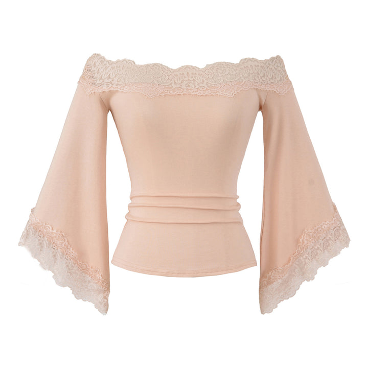 Damer Off-Shoulder Topp med Spetsdetaljer Mirla-Eva Jonsson