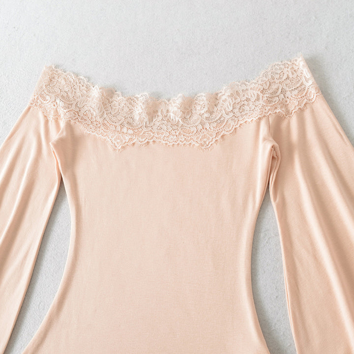 Damer Off-Shoulder Topp med Spetsdetaljer Mirla-Eva Jonsson